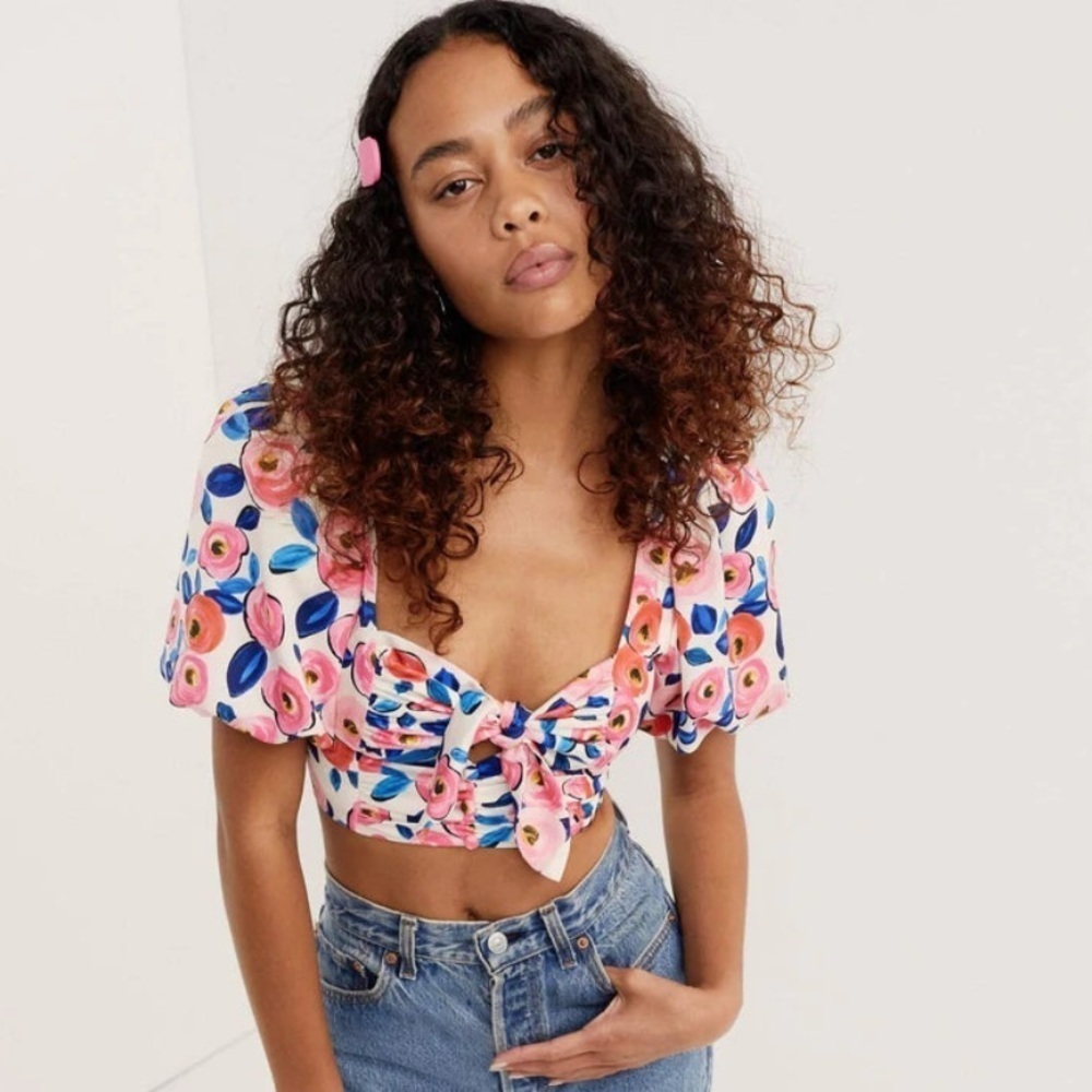 For Love & Lemons “Gianna Crop Top” Size Small Excellent Condition! - Picture 3 of 12